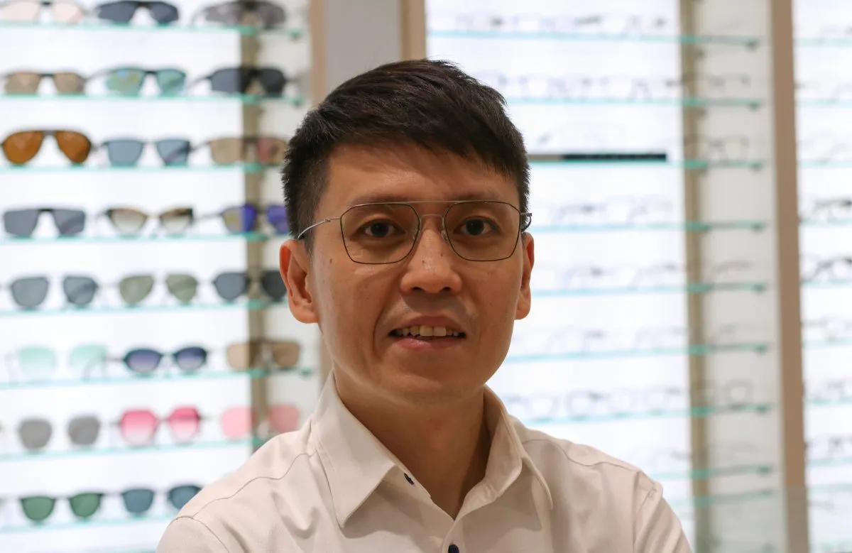 Shawn Au, founder and optometrist at EMME Visioncare Jelita Mall
